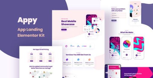 Appy – SaaS & App Landing Page Elementor Template Kit