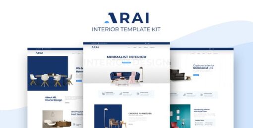 Arai | Interior & Furniture Elementor Template kit