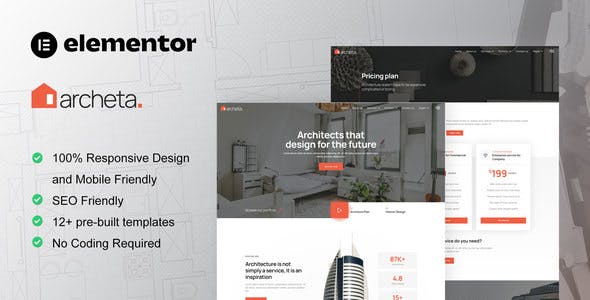 Archeta – Architecture & Construction Service Elementor Template Kit Archeta – Architecture & Construction Service Elementor Template Kit