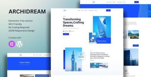 Archidream – Architecture Elementor Template Kit