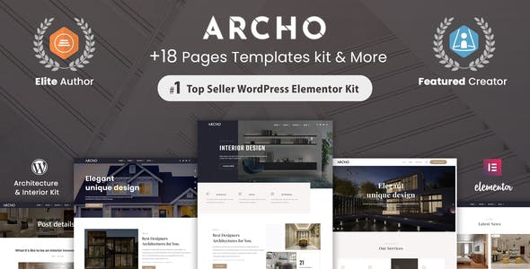 Archo – Architecture & Interior Elementor Template Kit Archo – Architecture & Interior Elementor Template Kit