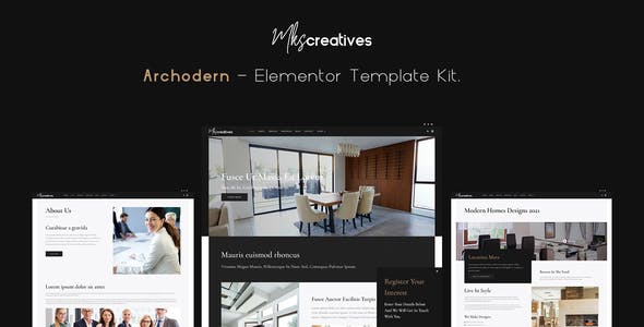 Archodern – Interior & Architecture Elementor Template Kit Archodern – Interior & Architecture Elementor Template Kit