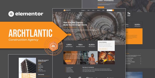 Archtlantic – Construction Agency Elementor Template Kit Archtlantic – Construction Agency Elementor Template Kit