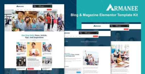Armanee – Blog & Magazine Elementor Pro Template Kit