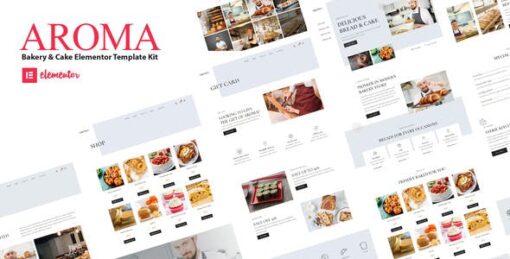 Aroma – Bakery & Cake Elementor Template Kit