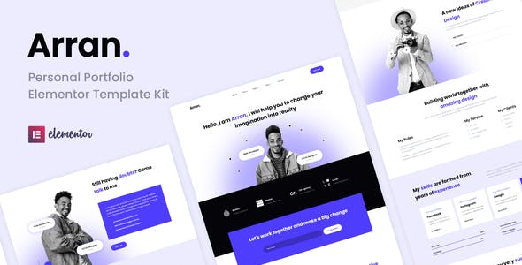 Arran – Personal Portfolio Elementor Template Kit Arran – Personal Portfolio Elementor Template Kit