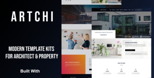 Artchi – Modern Architecture Elementor Template Kit