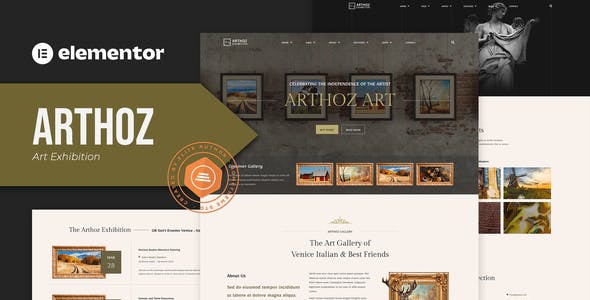 Arthoz – Art Exhibition Elementor Template kit Arthoz – Art Exhibition Elementor Template kit