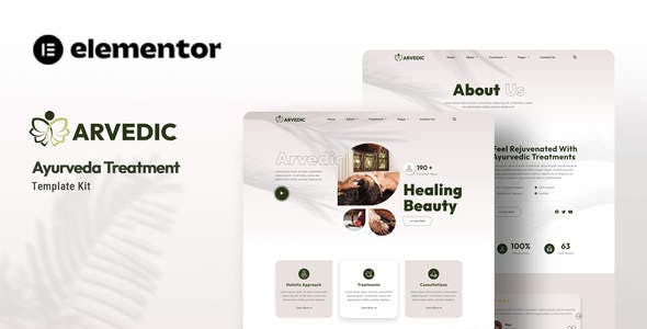 Arvedic – Beauty Treatment Elementor Template Kit Arvedic – Beauty Treatment Elementor Template Kit