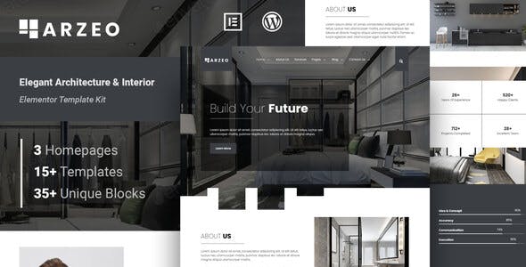Arzeo – Elegant Architecture & Interior Elementor Template Kit Arzeo – Elegant Architecture & Interior Elementor Template Kit