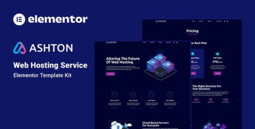 Ashton – Web hosting Elementor Template Kit