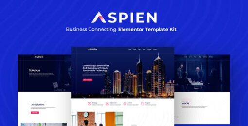 Aspien – Business Connecting Elementor Template Kit