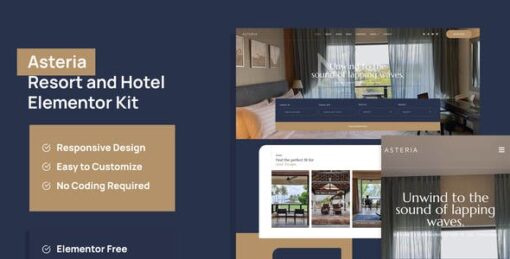 Asteria – Resort & Hotel Elementor Template Kit
