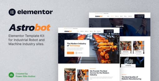 Astrobot – Industrial Robot & Machine Industry Elementor Template Kit