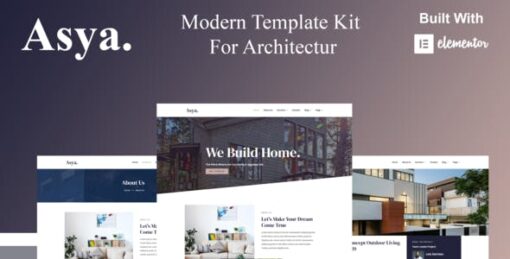 Asya – Modern Architecture Elementor Template Kit