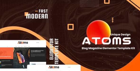 Atoms – Blog & Magazine Elementor Template Kit Atoms – Blog & Magazine Elementor Template Kit