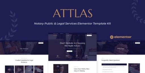 Attlas – Notary Public & Legal Services Elementor Template Kit