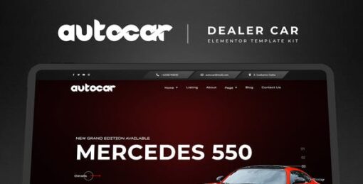 Autocar – Car Dealer Elementor Template Kit