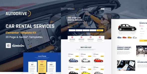 Autodrive – Car Rental & Dealer Elementor Template Kit Autodrive – Car Rental & Dealer Elementor Template Kit