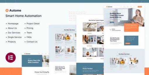 Autome | Smart Home Automation Elementor Template Kit