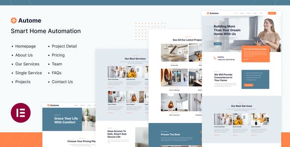 Autome | Smart Home Automation Elementor Template Kit Autome | Smart Home Automation Elementor Template Kit