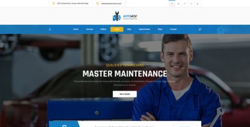 Automov – Car Repair & Services Elementor Template Kit