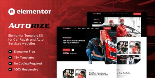 Autorize – Car Repair & Auto Services Elementor Template Kit