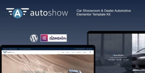 AutoShow – Car Shoowroom & Dealer Elementor Template Kit
