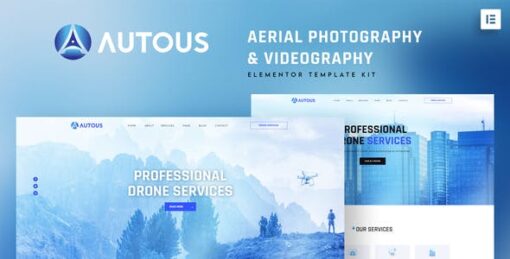 Autous – Aerial Photography & Videography Elementor Template Kit