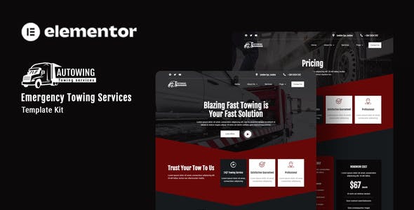 Autowing – Emergency Towing Service Elementor Template Kit Autowing – Emergency Towing Service Elementor Template Kit