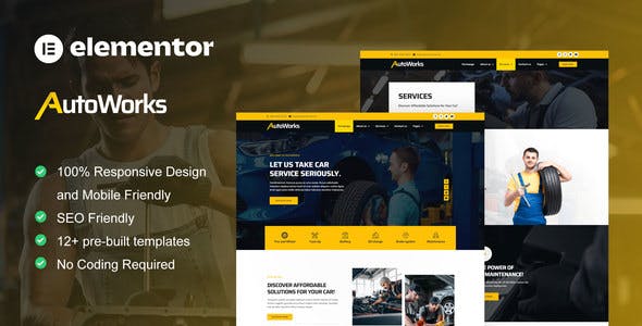 AutoWorks – Car Repair & Auto Services Elementor Template Kit AutoWorks – Car Repair & Auto Services Elementor Template Kit