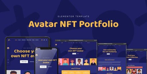 Avatar – NFT Portfolio Elementor Template Kit