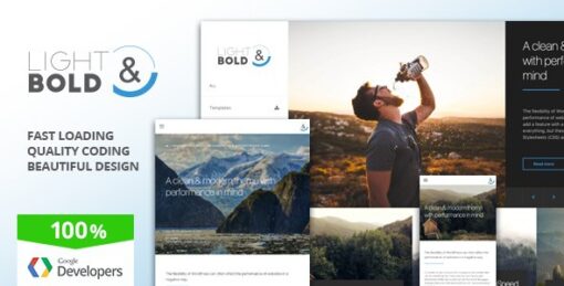 Light & Bold – Speed-Focused WordPress Theme