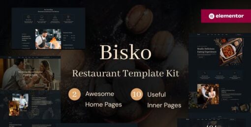 Bisko – Restaurant & Cafe Elementor Template Kit