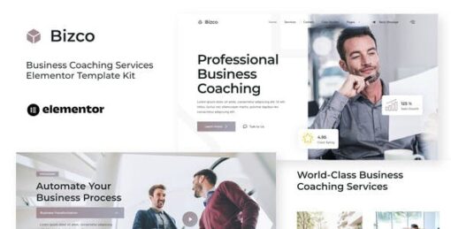 Bizco – Business Coaching Elementor Template Kit