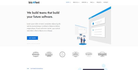bizNext – Corporate Business Template Kit bizNext – Corporate Business Template Kit