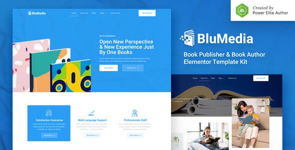 BluMedia – Book Publisher & Book Author Elementor Template Kit BluMedia – Book Publisher & Book Author Elementor Template Kit