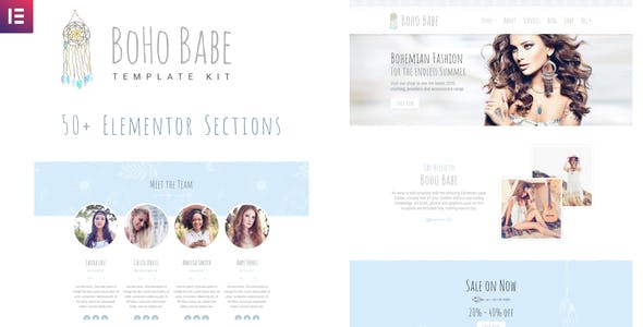 Boho Babe – Elementor Template Kit Boho Babe – Elementor Template Kit