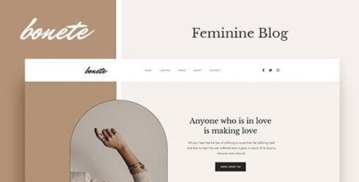 Bonete – Feminine Blog Elementor Template Kit