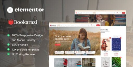 Bookarazi – Author & Publisher Elementor Template Kit