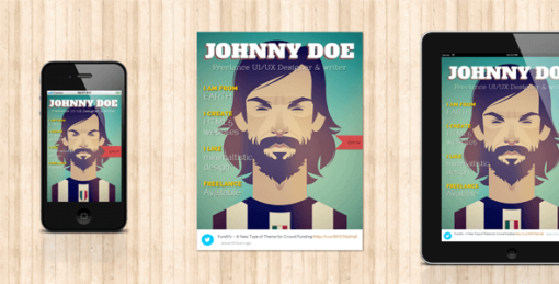 Bookcard Wp – Responsive 3D Folded Vcard WordPress Theme