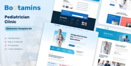 Bootamins – Pediatrician Clinic Template Kits