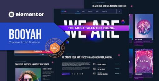 Booyah – Creative Artist Portfolio Elementor Template Kit
