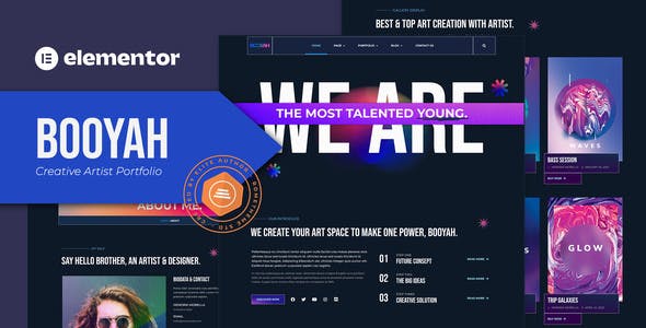 Booyah – Creative Artist Portfolio Elementor Template Kit Booyah – Creative Artist Portfolio Elementor Template Kit