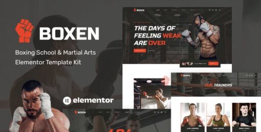 Boxen – Boxing School & Martial Arts Elementor Template Kit