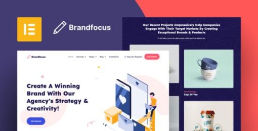Brandfocus – Branding Agency Elementor Template Kit
