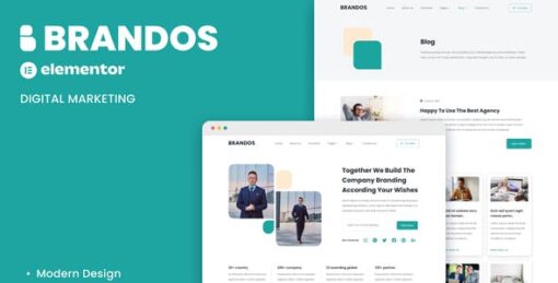 Brandos – Digital Marketing Elementor Template Kit
