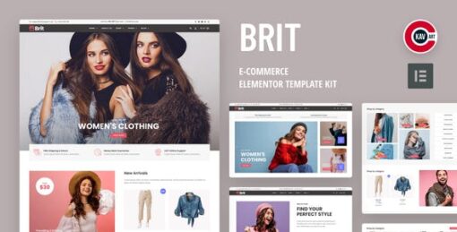 Brit – WooCommerce Elementor Pro Template Kit