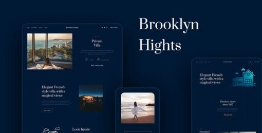 Brooklyn Heights – Private Villa & Hotel Elementor Template Kit