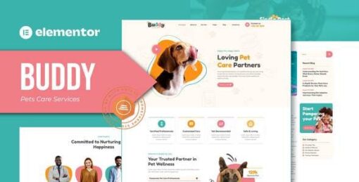Buddy – Pet Care Services Elementor Template Kit